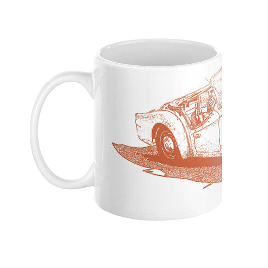 1960 Triumph TR3 Roadster Coffee Mug  Rachel Jensen Designs