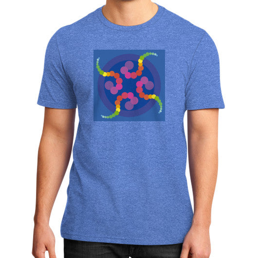 Mesmerizing Rainbow Jellyfish Tee Heather blue Rachel Jensen Designs