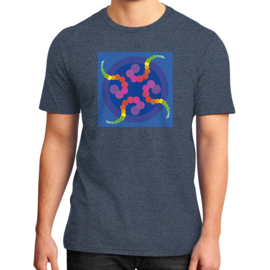 Mesmerizing Rainbow Jellyfish Tee Heather navy Rachel Jensen Designs
