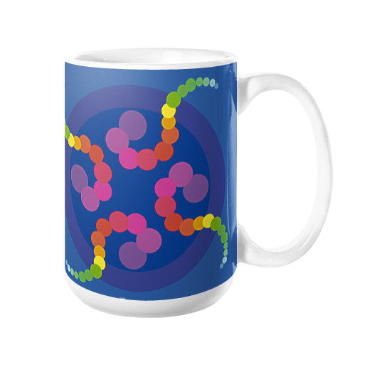 Mezmerizing Rainbow Jellyfish Coffee Mug  Rachel Jensen Designs
