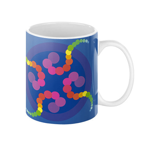 Mezmerizing Rainbow Jellyfish Coffee Mug  Rachel Jensen Designs