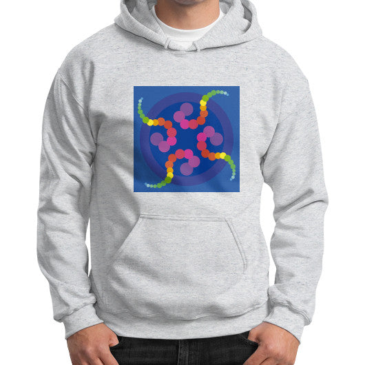 Mezmerizing Rainbow Jellyfish Gildan Hoodie Ash grey Rachel Jensen Designs