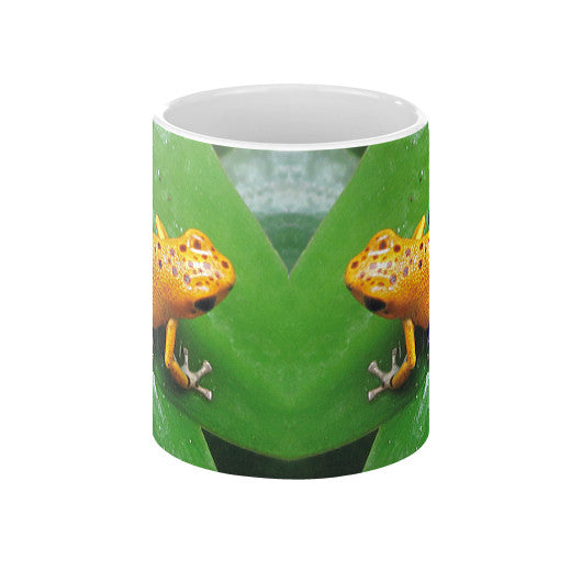 Orange Strawberry Dart Frog Coffee Mug  Rachel Jensen Designs
