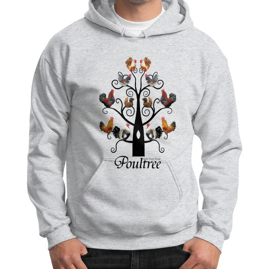 Poultree Gildan Hoodie Ash grey Rachel Jensen Designs