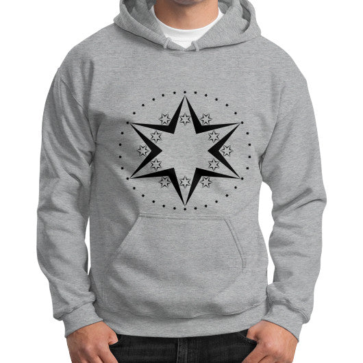 Stars Graphic Gildan Hoodie Sport grey Rachel Jensen Designs