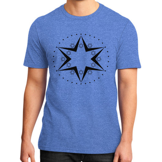 Stars Graphic Tee Heather blue Rachel Jensen Designs