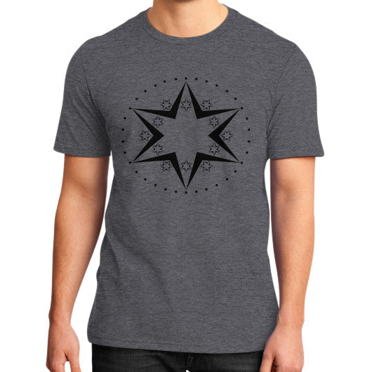 Stars Graphic Tee Heather charcoal Rachel Jensen Designs
