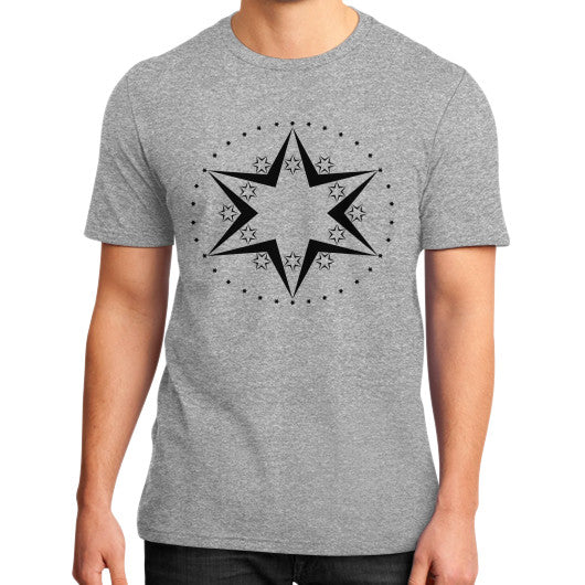 Stars Graphic Tee Heather grey Rachel Jensen Designs