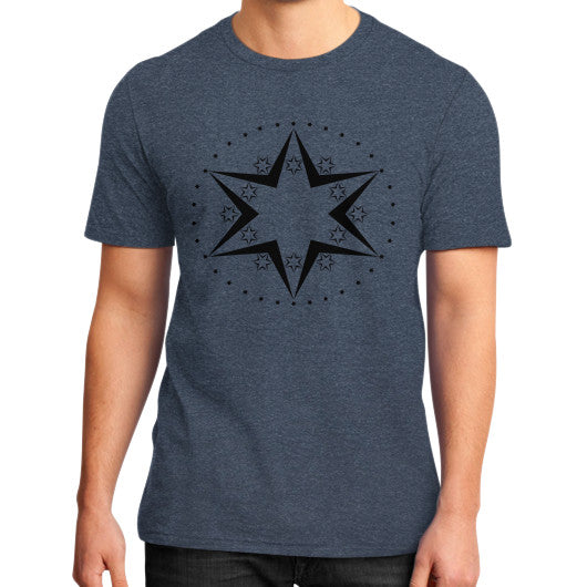 Stars Graphic Tee Heather navy Rachel Jensen Designs