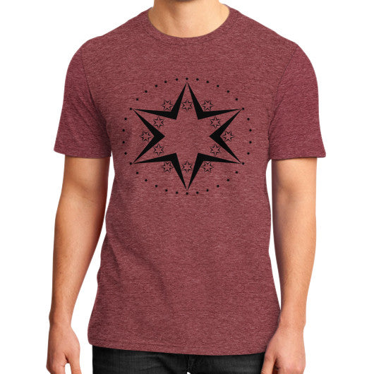Stars Graphic Tee Heather red Rachel Jensen Designs