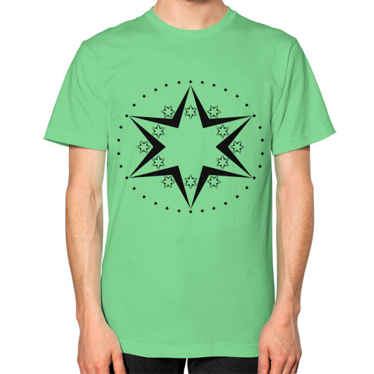Stars Graphic Unisex T-Shirt Grass Rachel Jensen Designs