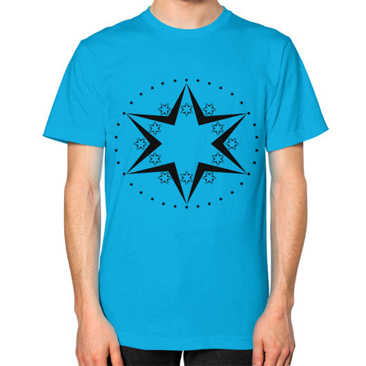 Stars Graphic Unisex T-Shirt Teal Rachel Jensen Designs
