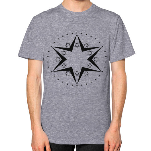 Stars Graphic Unisex T-Shirt Tri-Blend Grey Rachel Jensen Designs