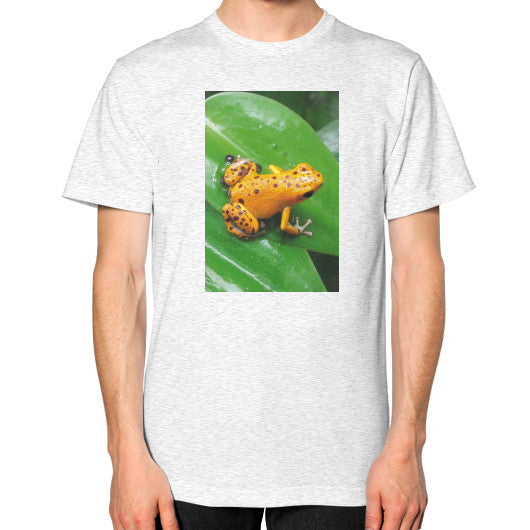 Unisex Bastimentos Pumilio Dart Frog with Clutch T-Shirt Ash grey Rachel Jensen Designs