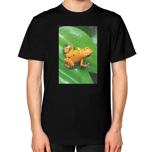 Unisex Bastimentos Pumilio Dart Frog with Clutch T-Shirt Black Rachel Jensen Designs