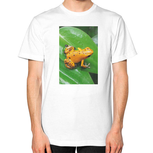 Unisex Bastimentos Pumilio Dart Frog with Clutch T-Shirt White Rachel Jensen Designs