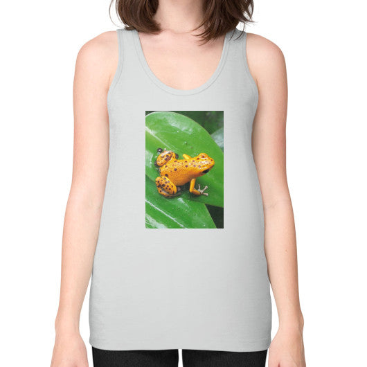 Unisex Fine Jersey Bastimentos Pumilio Dart Frog with Clutch Tank Silver Rachel Jensen Designs