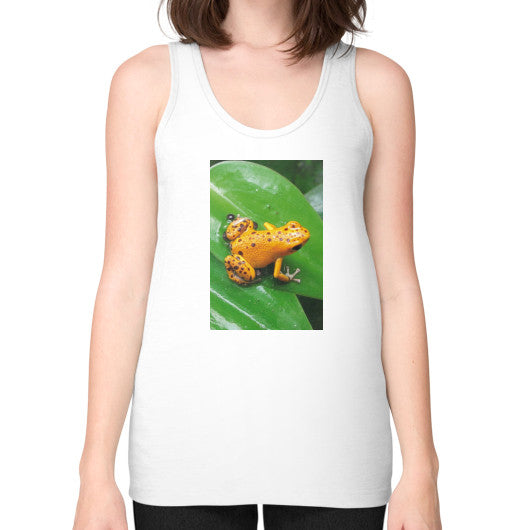 Unisex Fine Jersey Bastimentos Pumilio Dart Frog with Clutch Tank White Rachel Jensen Designs
