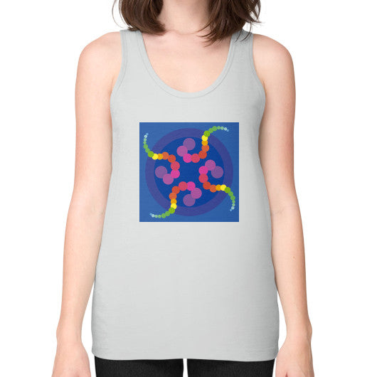 Unisex Fine Jersey Mezmerizing Rainbow Jellyfish Tank Silver Rachel Jensen Designs