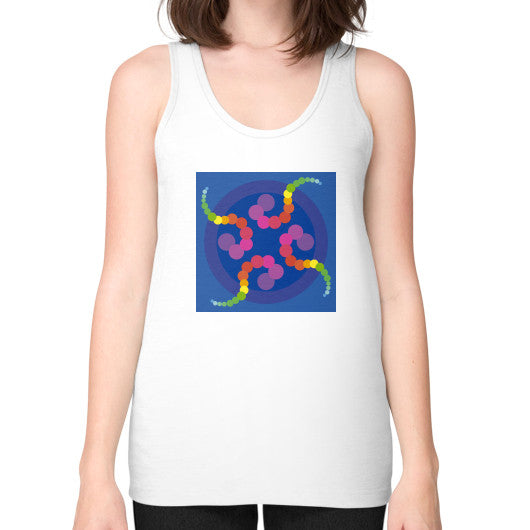 Unisex Fine Jersey Mezmerizing Rainbow Jellyfish Tank White Rachel Jensen Designs