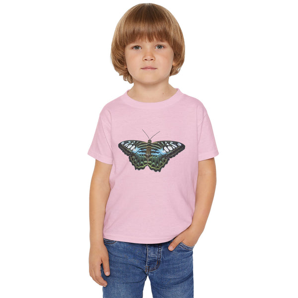 Blue Clipper Butterfly Toddler T-Shirt —  Cute Nature Tee for Kids