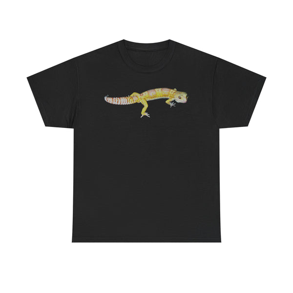Albino Leopard Gecko Graphic Tee — Cute Yellow Reptile T-Shirt