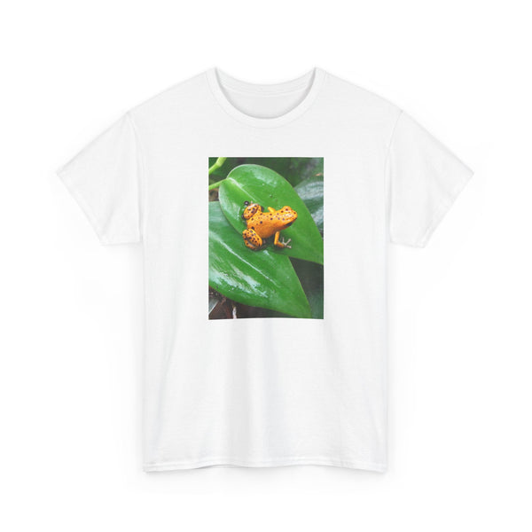 Orange Strawberry Dart Frog Photo T-Shirt — Tropical Frog Nature Tee