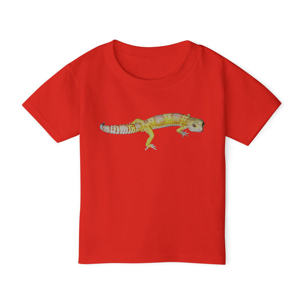 Albino Leopard Gecko Toddler Tee — Cute Reptile Kids Shirt