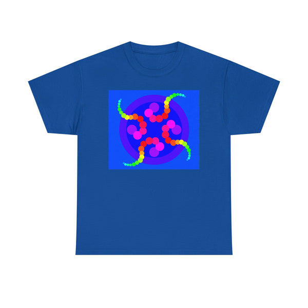 Mesmerizing Rainbow Jellyfish T-Shirt — Colorful Psychedelic Geometric Tee