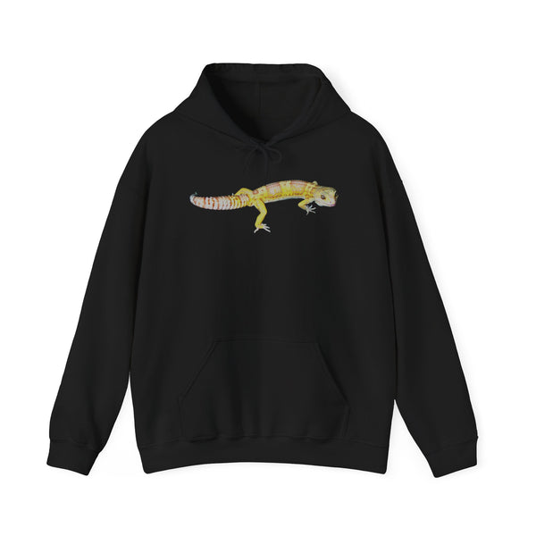 Albino Leopard Gecko Hoodie — Reptile Graphic Sweatshirt