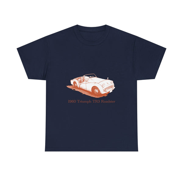 Classic 1960 Triumph TR3 Roadster Tee — Vintage British Sports Car T-Shirt