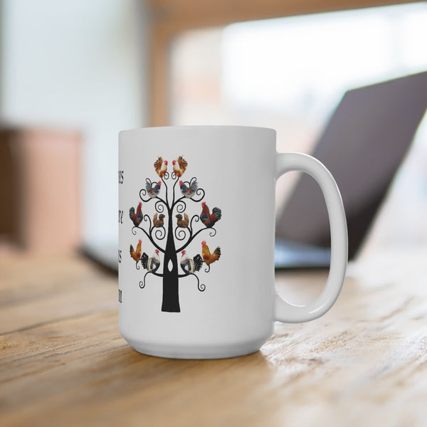 Poultree Pun Chicken Mug 15oz