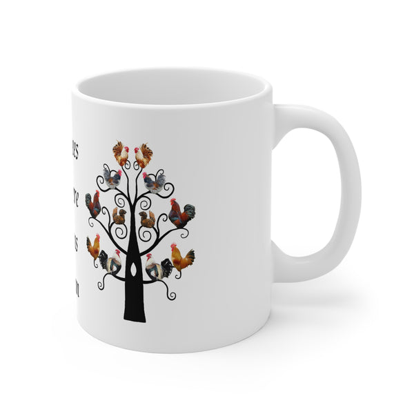 Poultree Pun Chicken Mug 11oz