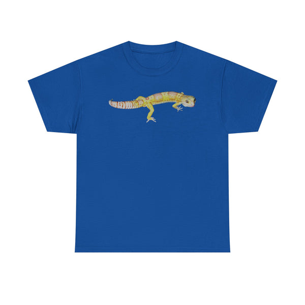 Albino Leopard Gecko Graphic Tee — Cute Yellow Reptile T-Shirt