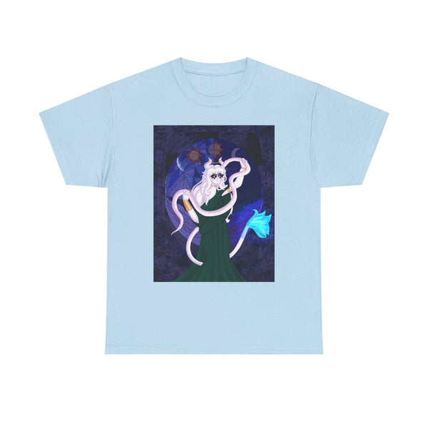 Mystical Goat Sorceress T‑Shirt — Astrological Mage Graphic Tee