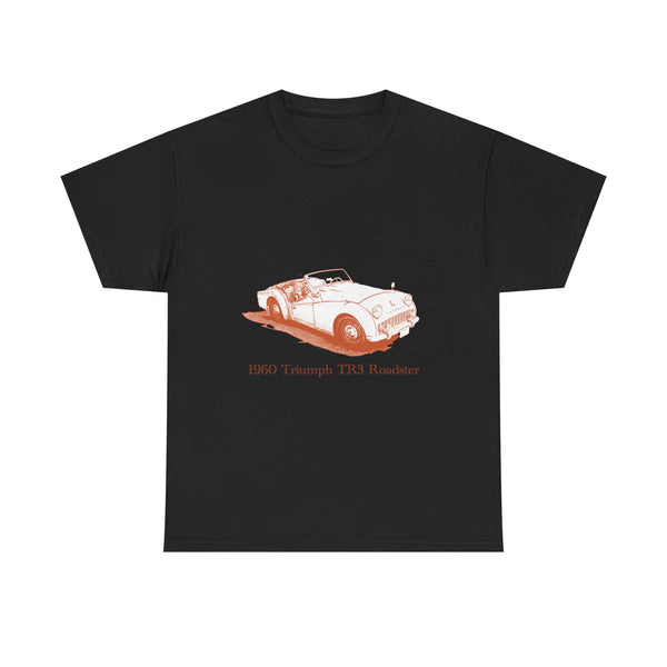 Classic 1960 Triumph TR3 Roadster Tee — Vintage British Sports Car T-Shirt