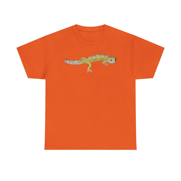 Albino Leopard Gecko Graphic Tee — Cute Yellow Reptile T-Shirt