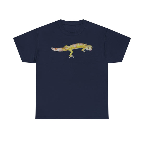 Albino Leopard Gecko Graphic Tee — Cute Yellow Reptile T-Shirt