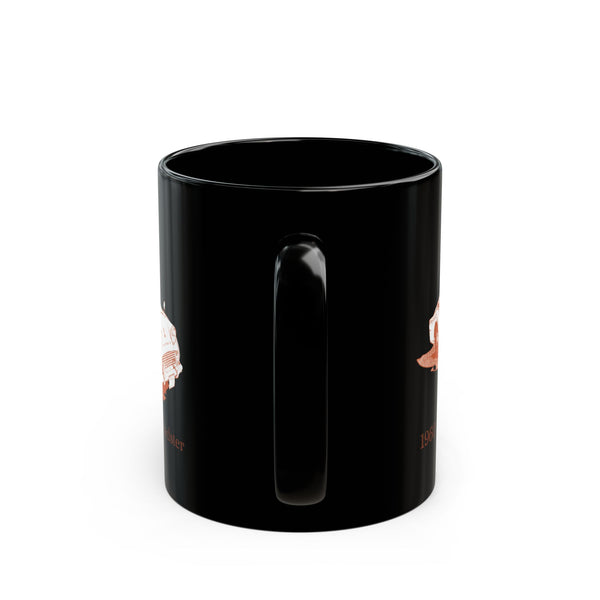 Classic 1960 Triumph TR3 Roadster Black Coffee Mug — Vintage British Sports Car Design (11oz/15oz)