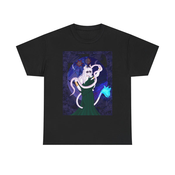 Mystical Goat Sorceress T‑Shirt — Astrological Mage Graphic Tee