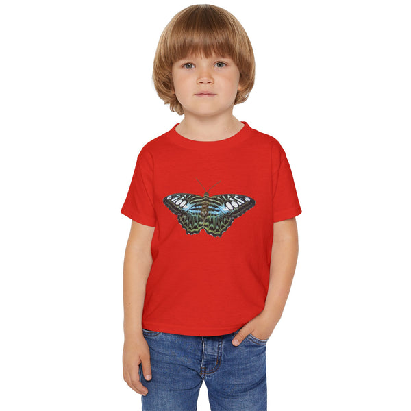 Blue Clipper Butterfly Toddler T-Shirt —  Cute Nature Tee for Kids