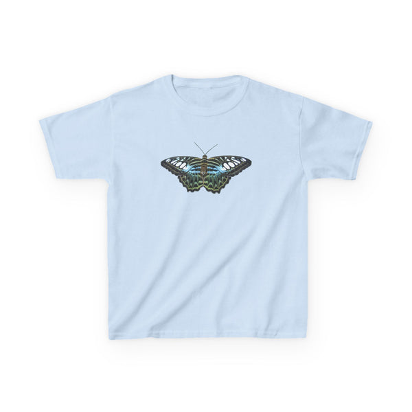 Blue Clipper Butterfly Kids T‑Shirt —  Graphic Tee for Children