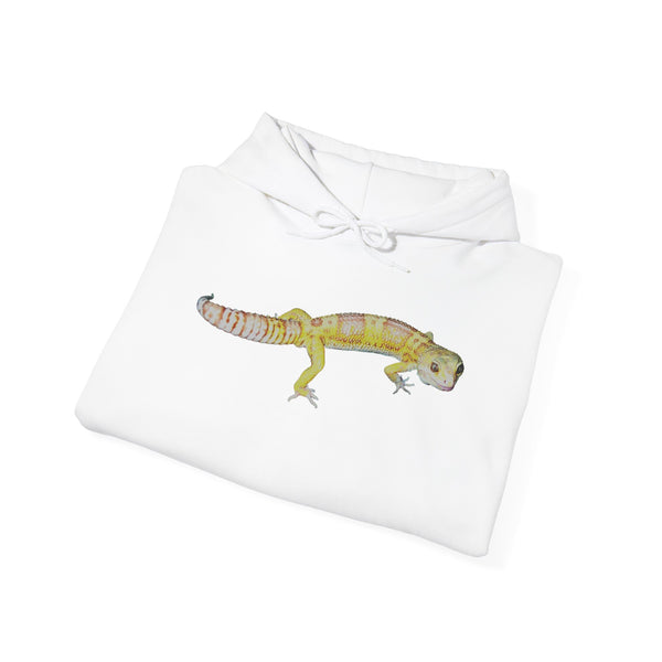 Albino Leopard Gecko Hoodie — Reptile Graphic Sweatshirt