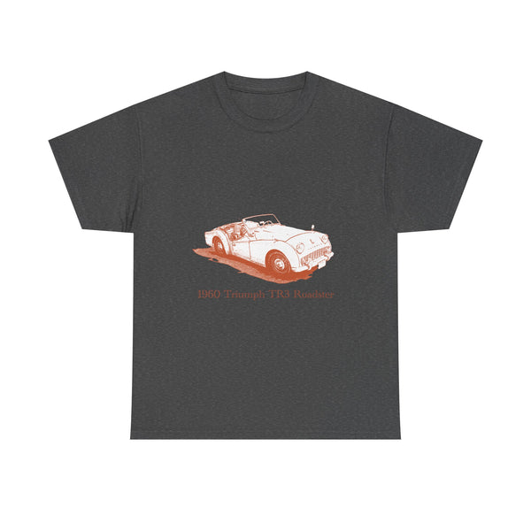 Classic 1960 Triumph TR3 Roadster Tee — Vintage British Sports Car T-Shirt