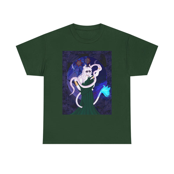 Mystical Goat Sorceress T‑Shirt — Astrological Mage Graphic Tee