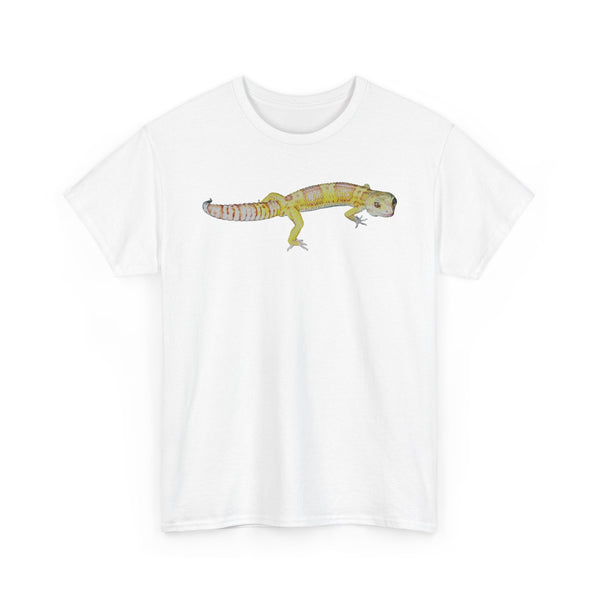 Albino Leopard Gecko Graphic Tee — Cute Yellow Reptile T-Shirt