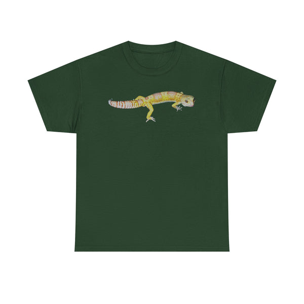 Albino Leopard Gecko Graphic Tee — Cute Yellow Reptile T-Shirt