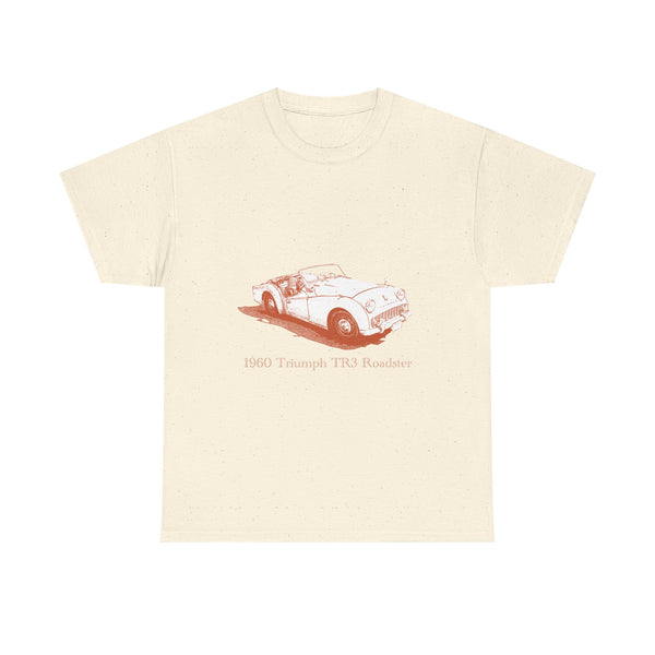 Classic 1960 Triumph TR3 Roadster Tee — Vintage British Sports Car T-Shirt