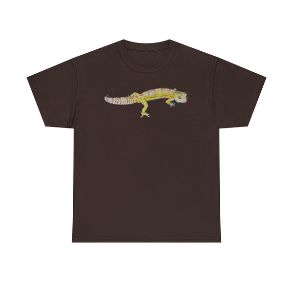 Albino Leopard Gecko Graphic Tee — Cute Yellow Reptile T-Shirt