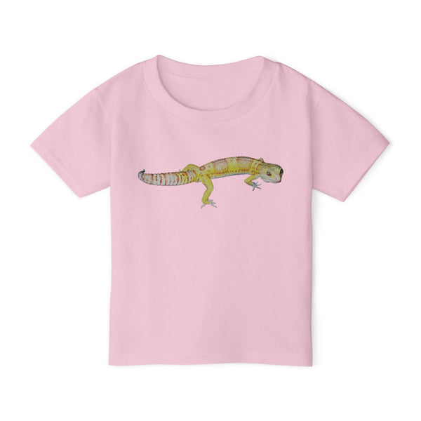Albino Leopard Gecko Toddler Tee — Cute Reptile Kids Shirt